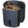Basil Miles Double Sykkelvesker 34l, Dark grey, One Size