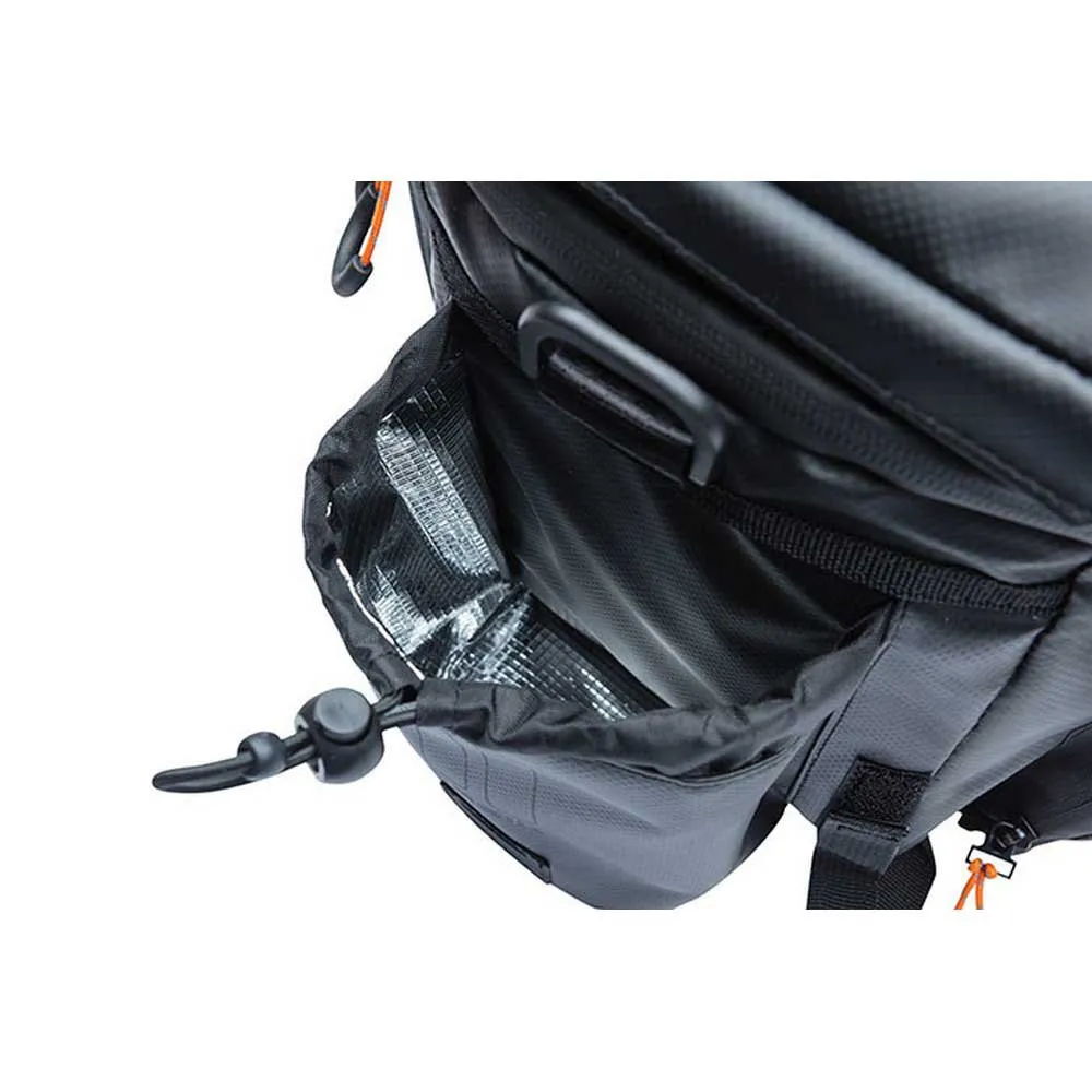Basil Miles Tarpaulin Xl Pro Sykkelveske 9-36l, Black / orange, One Size