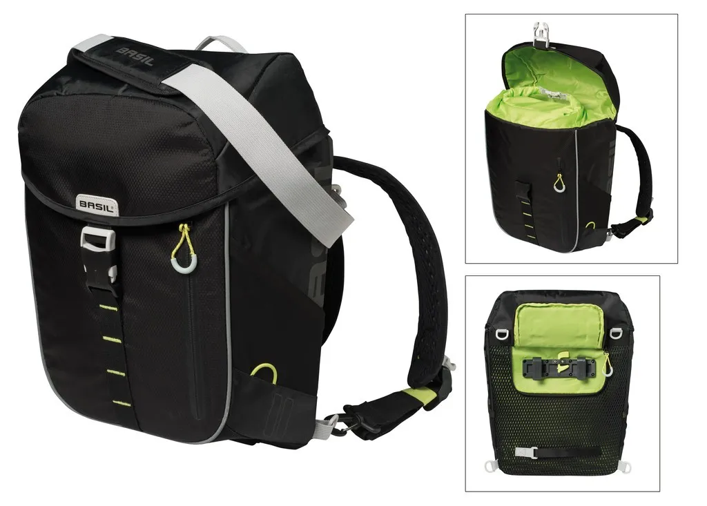 Basil Miles Veske Til Bagasjebrett, Black, One Size