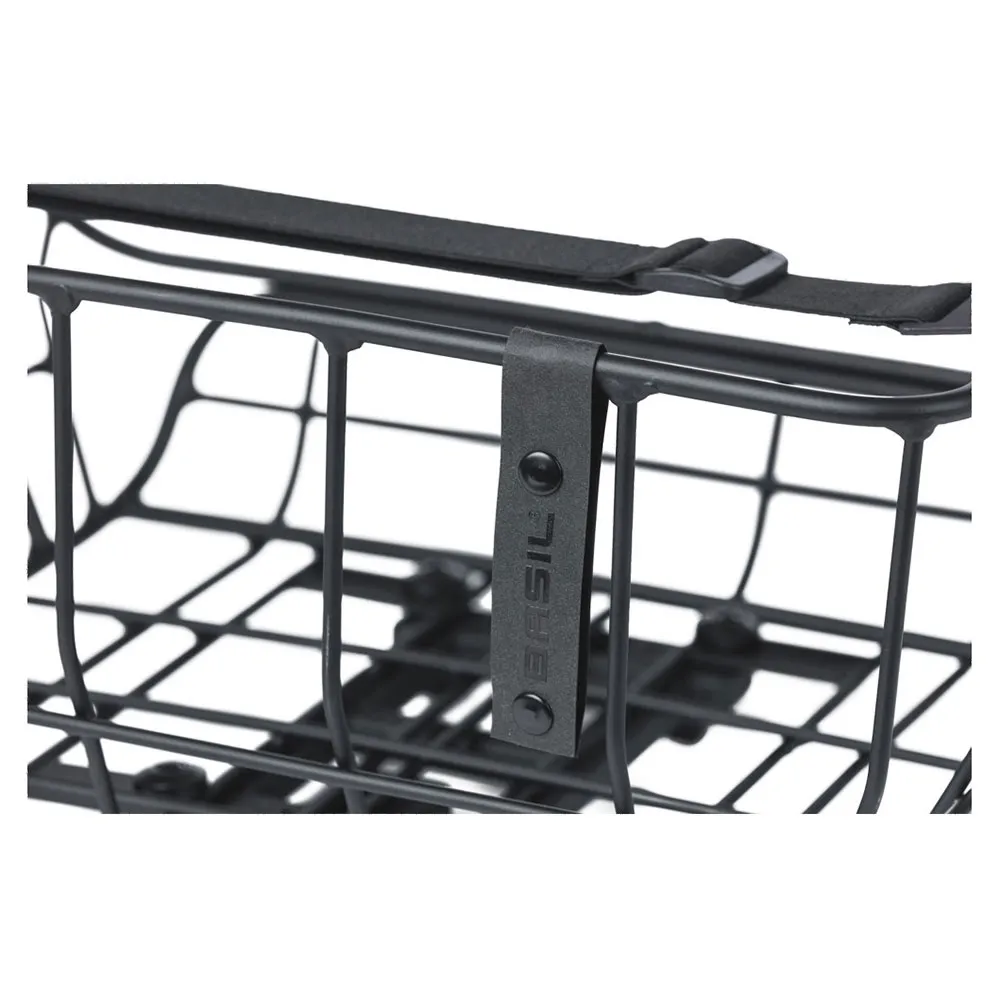 Basil Portland Mik Bakre Kurv, Black, One Size