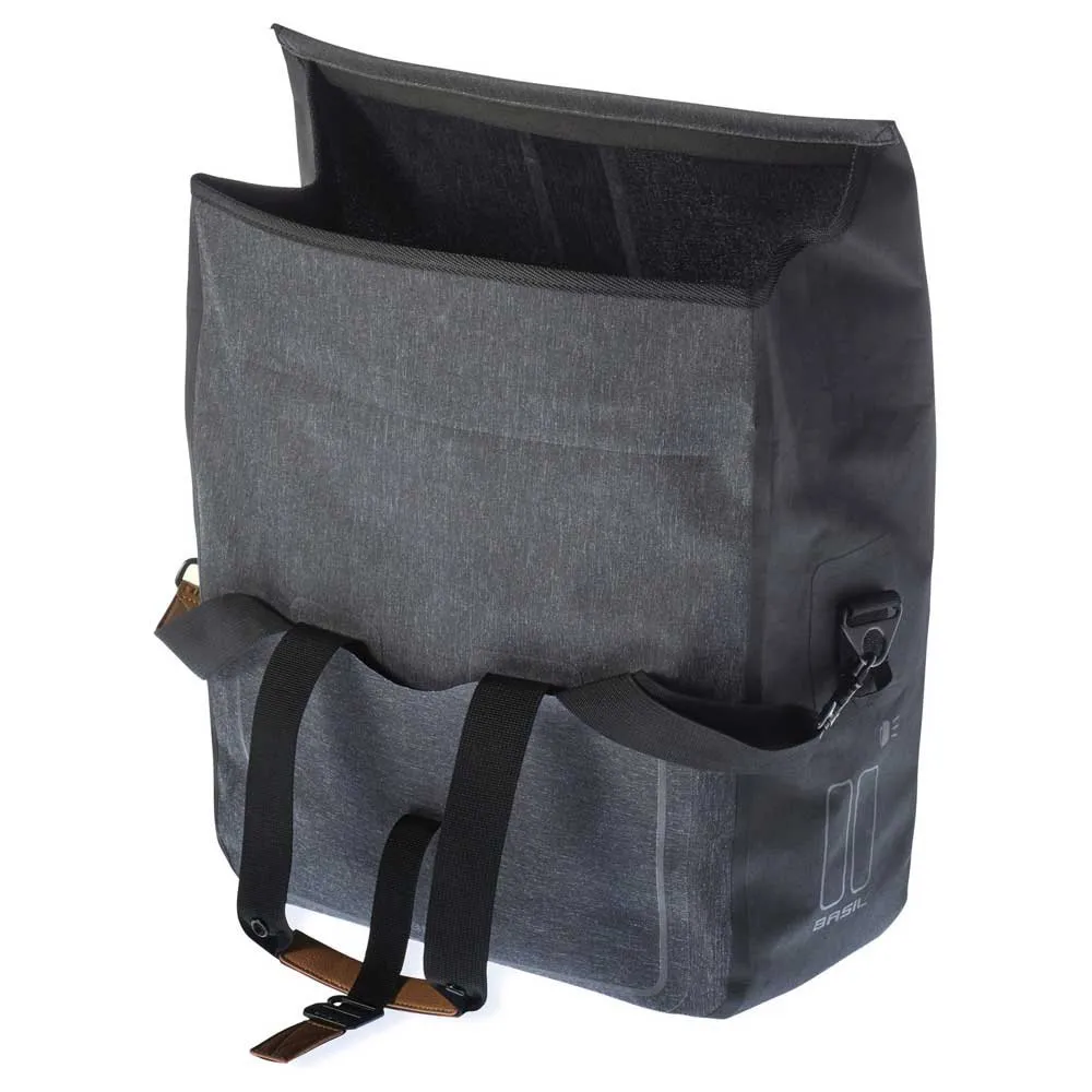 Basil Urban Dry Business Sykkelveske 20l, Dark grey, One Size