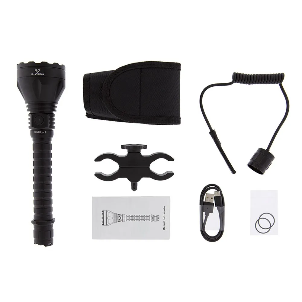 Bat Vision Wild Boar Ii Lommelykt, Black, 1375 Lysstyrker