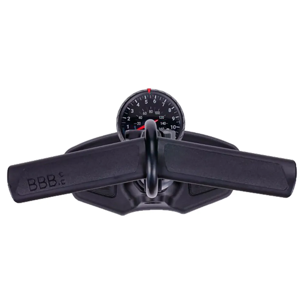 BBB Airwave Dualhead 3.0 Sykkelpumpe, Black, 130psi