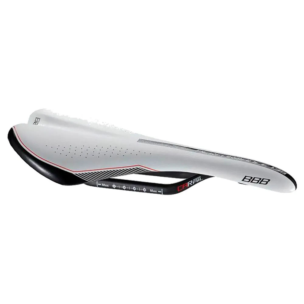 BBB Bsd-65 Feather Carbon Sykkelsete, White, 135mm