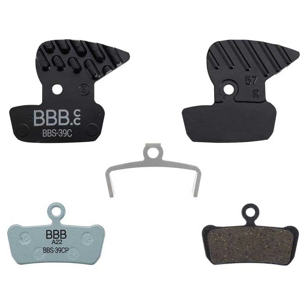 BBB Discstop Coolfin Sram Guide Ultimate/guide Rsc/rs/r Organiske Skivebremseklosser, Black, One Size