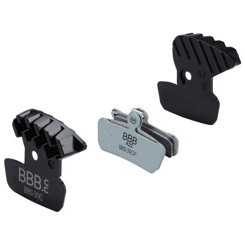 BBB Discstop Coolfin Sram Guide Ultimate/guide Rsc/rs/r Organiske Skivebremseklosser, Black, One Size