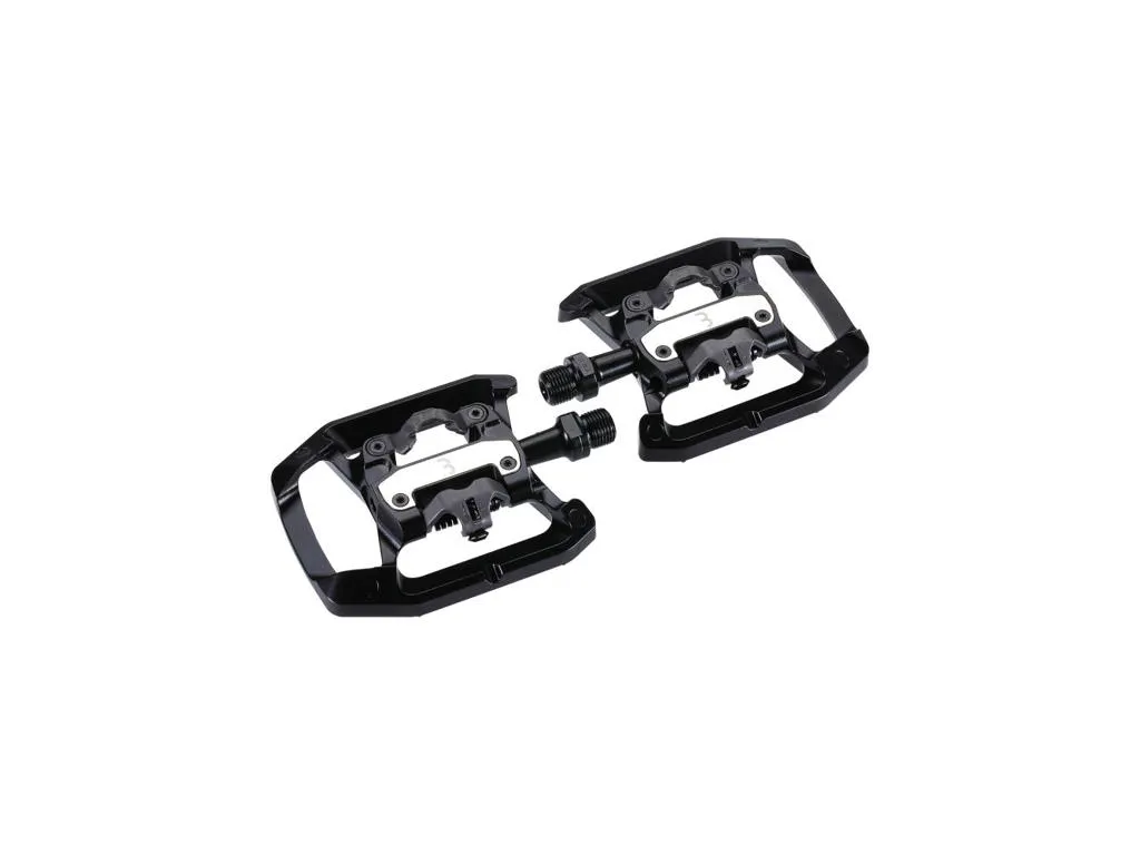 BBB Dualchoice platformspedal&SPD klikk-pedal, Svart BBB Dualchoice platformspedal&SPD klikk-pedal, Svart