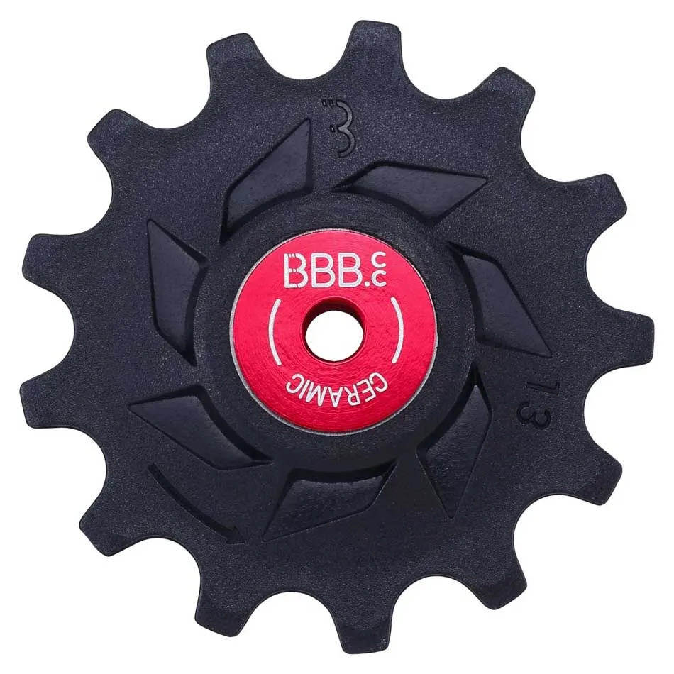 BBB Rollerboys Ceramic Shimano Mtb Trinsehjulsett For Sykkel, Black / red, 13-13t