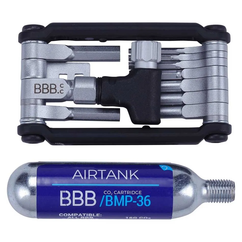 BBB Royalfold Co2 Multiverktøy, Black / silver, One Size BBB Royalfold Co2 Multiverktøy, Black / silver, One Size