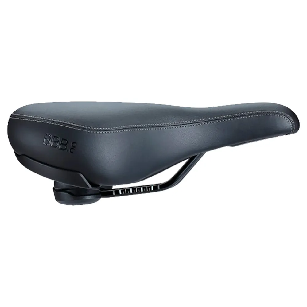 BBB Softshape Upright Anatomic Sykkelsete, Black, 220mm