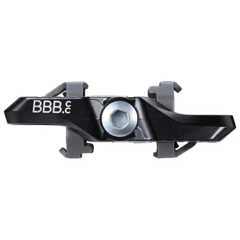 BBB Trailmount Spd Compatible Sykkelpedaler, Matt black, One Size