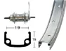 BBG Bakhjul 12"(19-203) Med Fotbrems