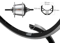 BBG Bakhjul Med 7 Gir Shimano - Rullebremse - 26'' BBG Bakhjul Med 7 Gir Shimano - Rullebremse - 26''
