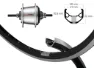 BBG Bakhjul Med 7 Gir Shimano - Rullebremse - 26'', Black, 8.5 x 128mm, Shimano/Sram HG