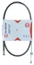 BBG Bremsekabel Uni for 1,6x610/910mm rustfri, Svart