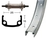 BBG Forhjul 24 x 1.9 (507-25)