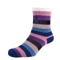 BBG Heat2 Deluxe Cabin Socks Stripete Blåtoner BBG Heat2 Deluxe Cabin Socks Stripete Blåtoner