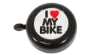 BBG I Love MY Bike ringeklokke, Svart/hvit