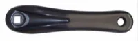 BBG Krankarm venstre Svart vannrett parallel firkant alu 170mm