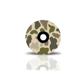 BBG Top Cap med motiv camo, Brun/grønn