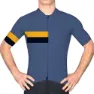 Deep slate blue / mustard 1