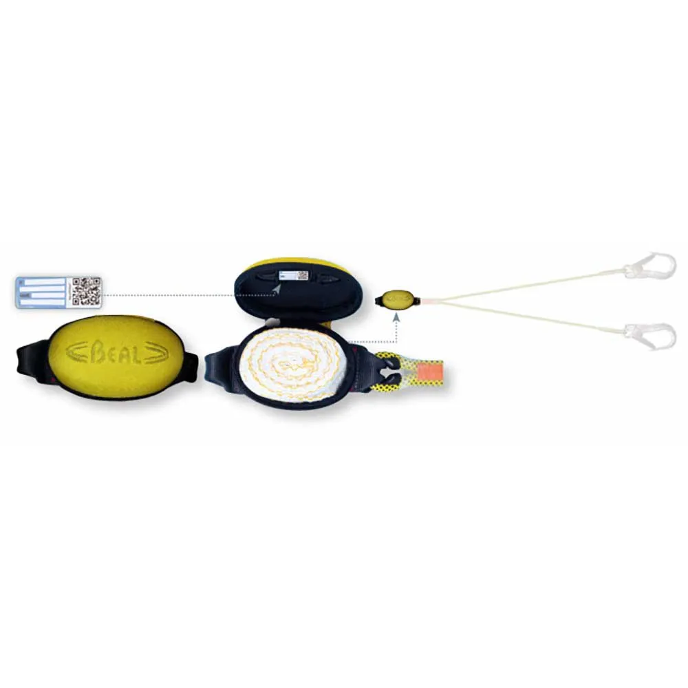 Beal Absorb Air Lanyards Og Energiabsorbenter, Black / yellow Beal Absorb Air Lanyards Og Energiabsorbenter, Black / yellow