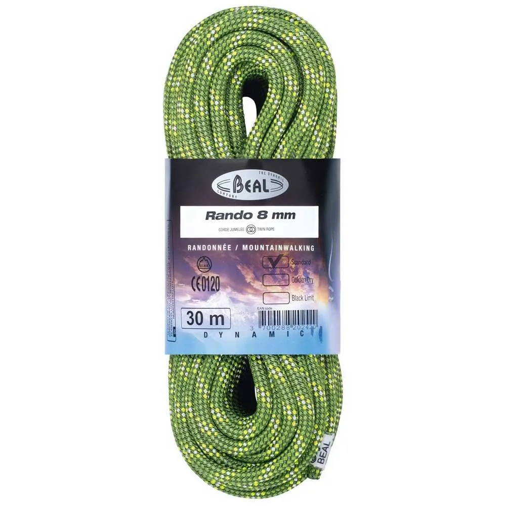 Beal Rando 8 Mm Tau, Green, 200m