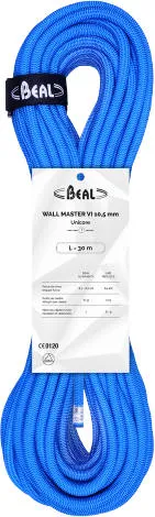 Beal Wall Master 10,5mm Unicore 40m, Blue, 40m