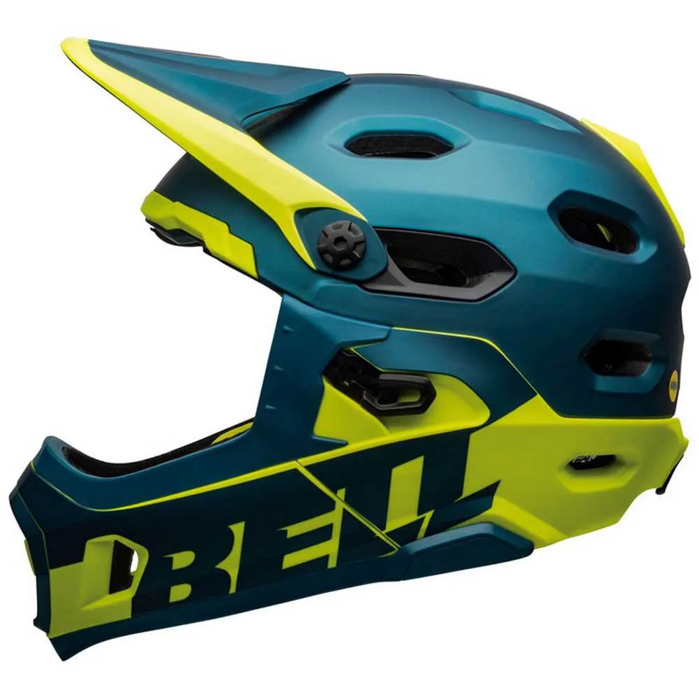 Bell Super Dh Mips Nedoverbakke Hjelm Refurbished, Blue / hi viz