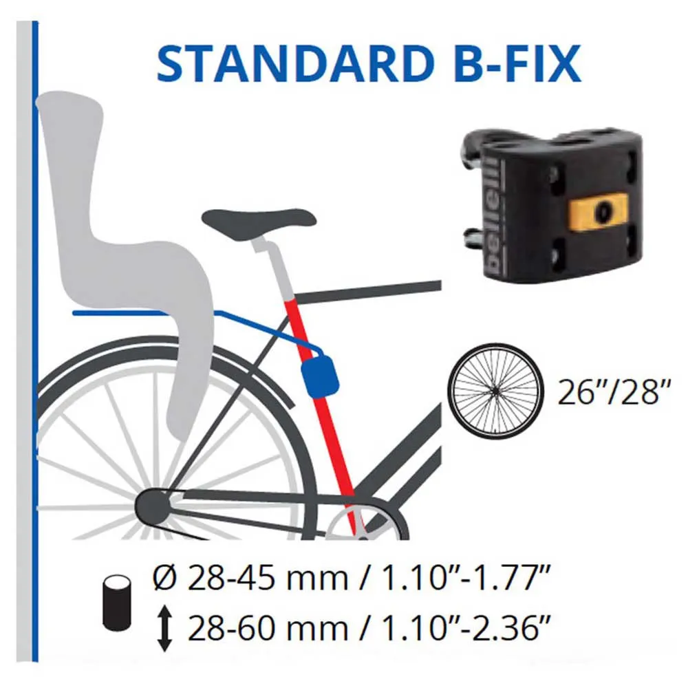 Bellelli Lotus Standard B-fix Bakre Barnesykkelsete
