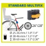 Bellelli Pepe Standard Multifix Bakre Barnesykkelsete, Beige, Max 22kg
