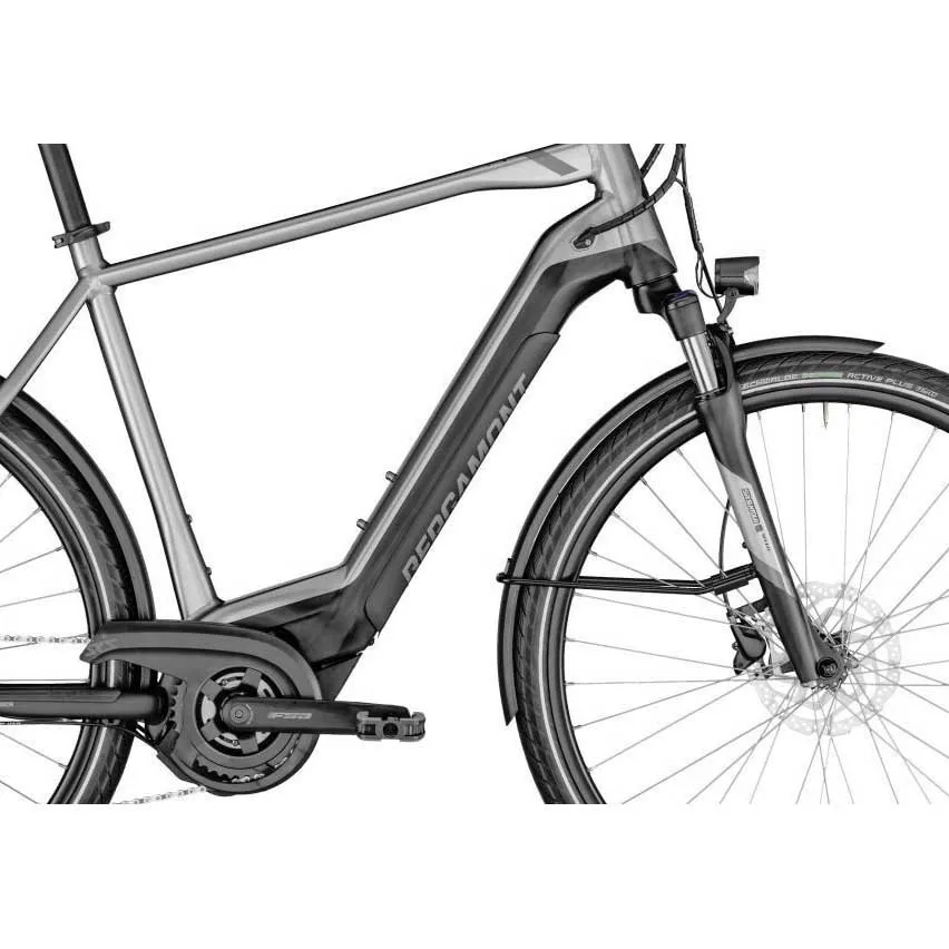 Bergamont E-horizon Tour 500 Gent 2022 E-sykkel, Chrome silver, 60, 500Wh, Elsykkel