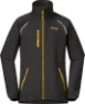 Solid charcoal/light golden yellow