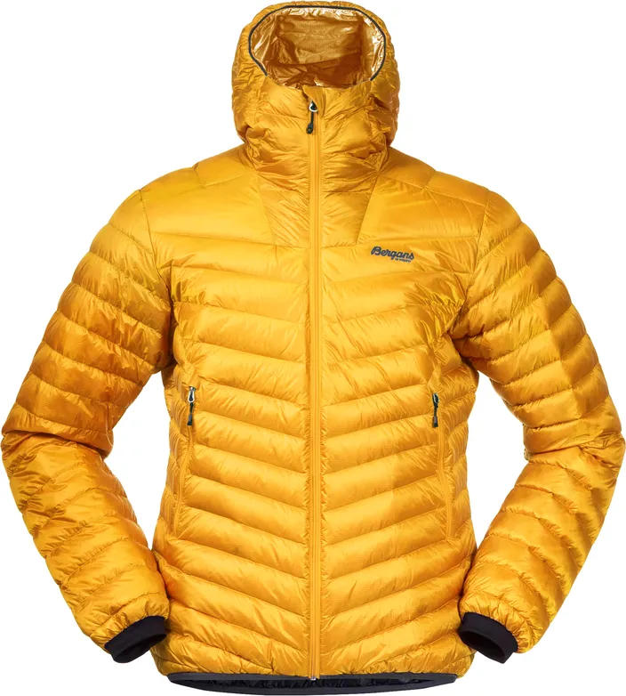 Bergans Men's Senja Down Light Jacket With Hood, Light golden yellow Bergans Men's Senja Down Light Jacket With Hood, Light golden yellow