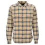 Warm sand/navy blue check