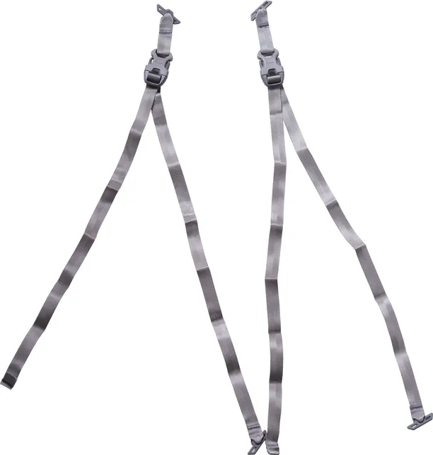 Bergans Plus Accessory Straps 2-pack, Solid dark grey Bergans Plus Accessory Straps 2-pack, Solid dark grey
