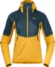 Light golden yellow/orion blue