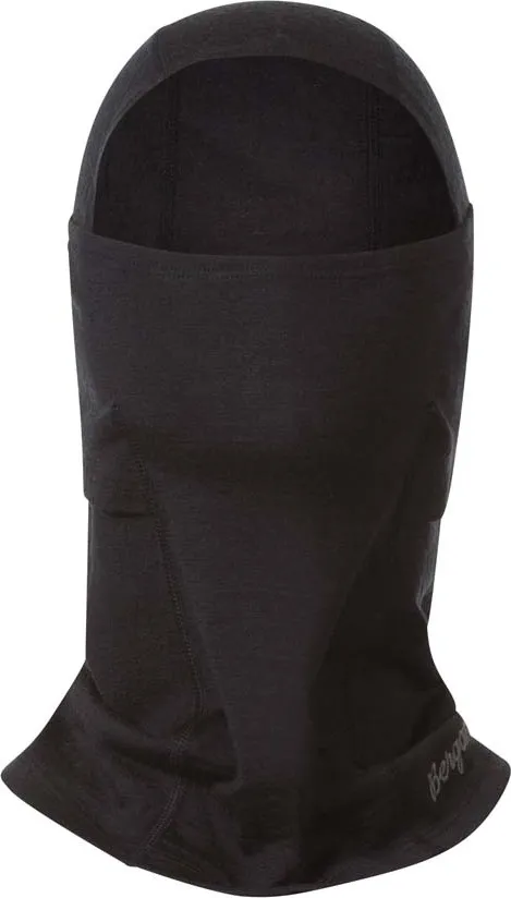 Bergans Wool Balaclava, Black