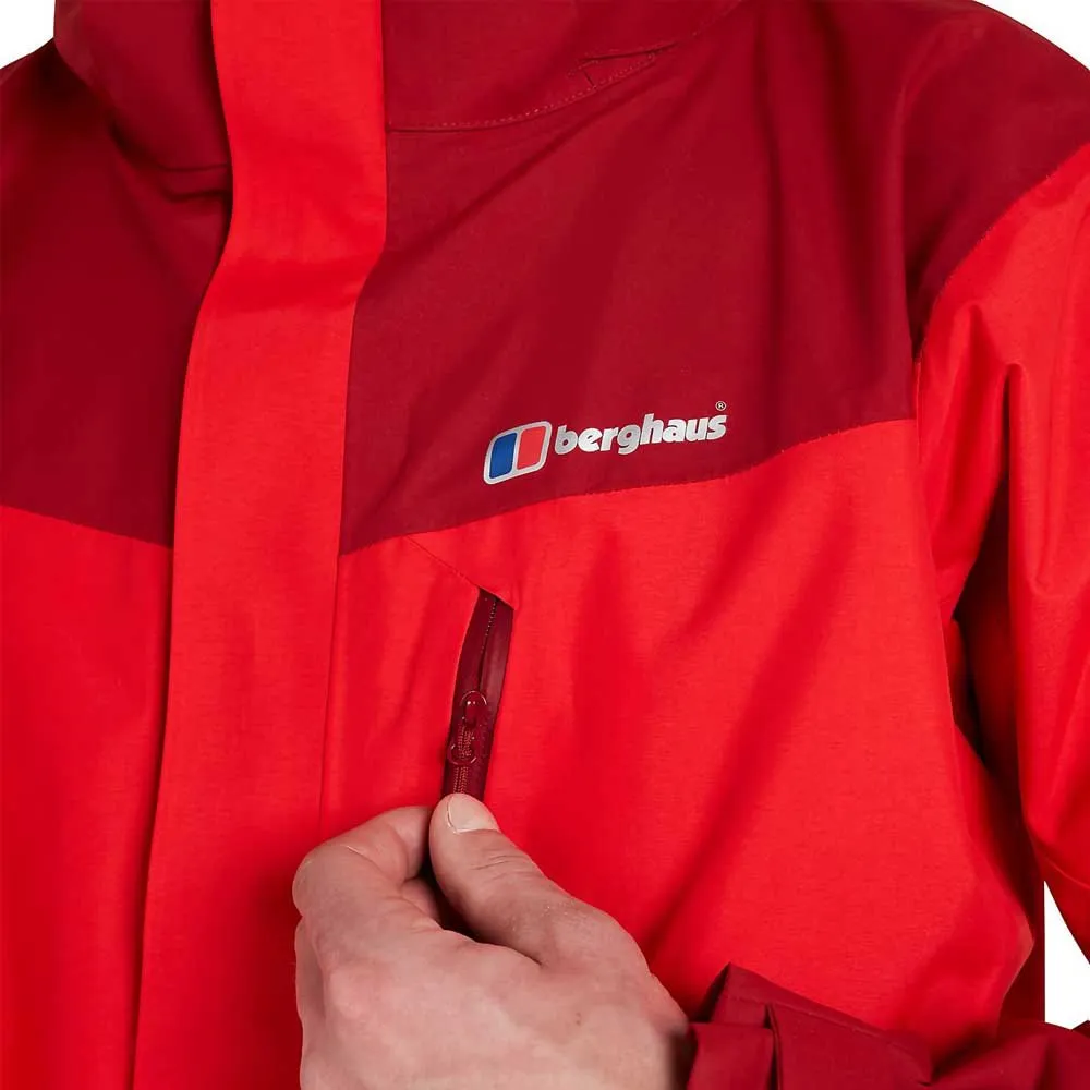 Berghaus Arran Waterproof Jakke, Red / dark red