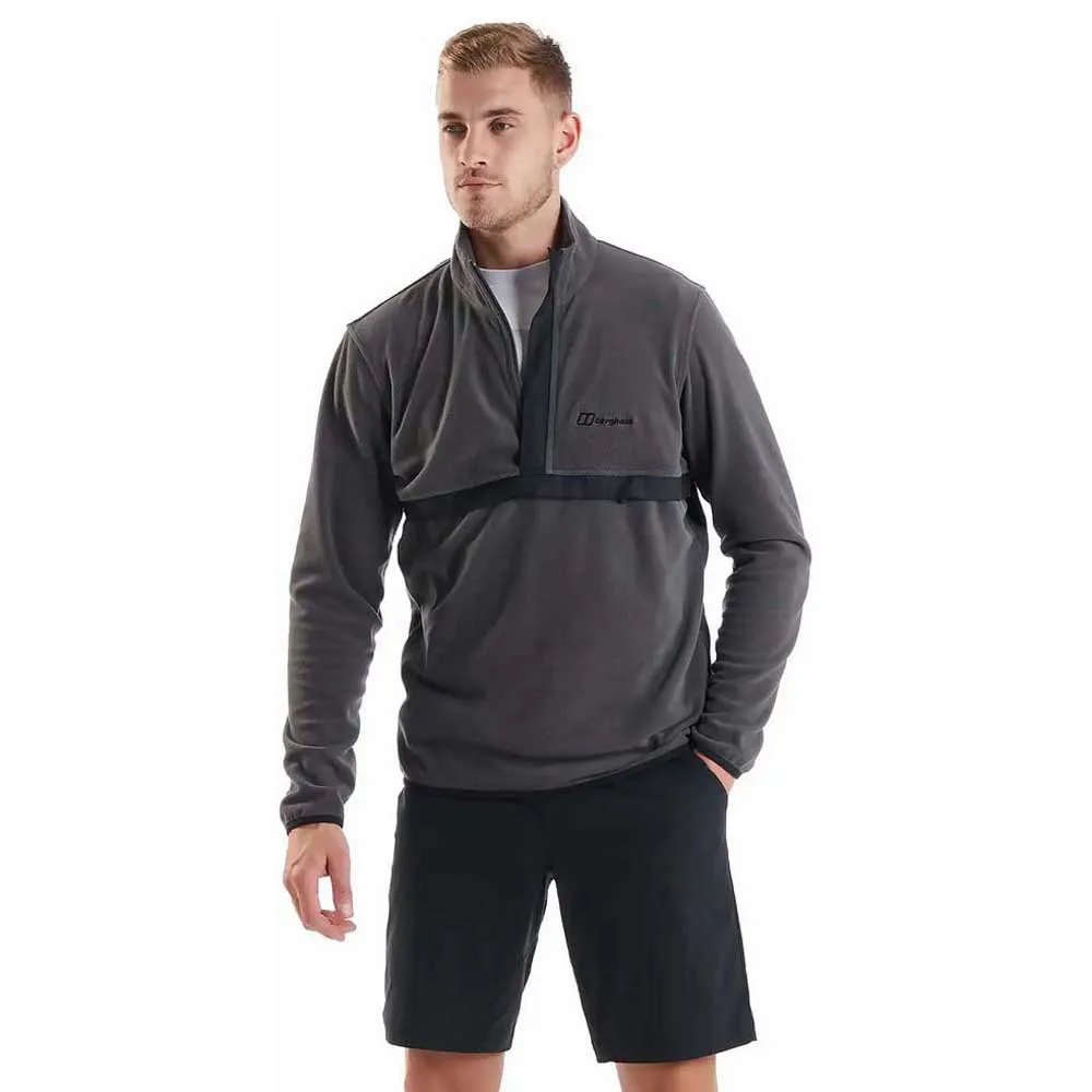 Berghaus Aslam Micro Polartec Fleecejakke Med Halv Glidelås, Grey Berghaus Aslam Micro Polartec Fleecejakke Med Halv Glidelås, Grey