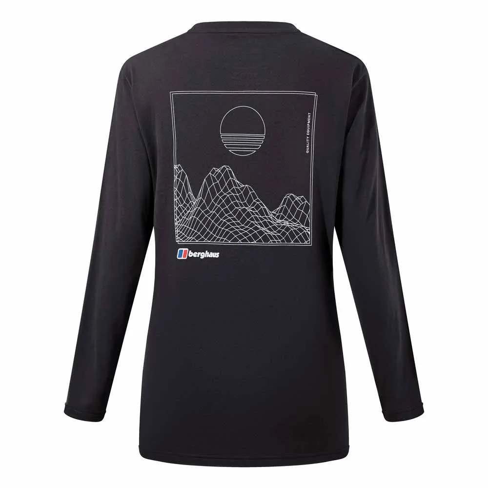 Berghaus Boyfriend Setting Sun Langarmet T-skjorte, Black Berghaus Boyfriend Setting Sun Langarmet T-skjorte, Black