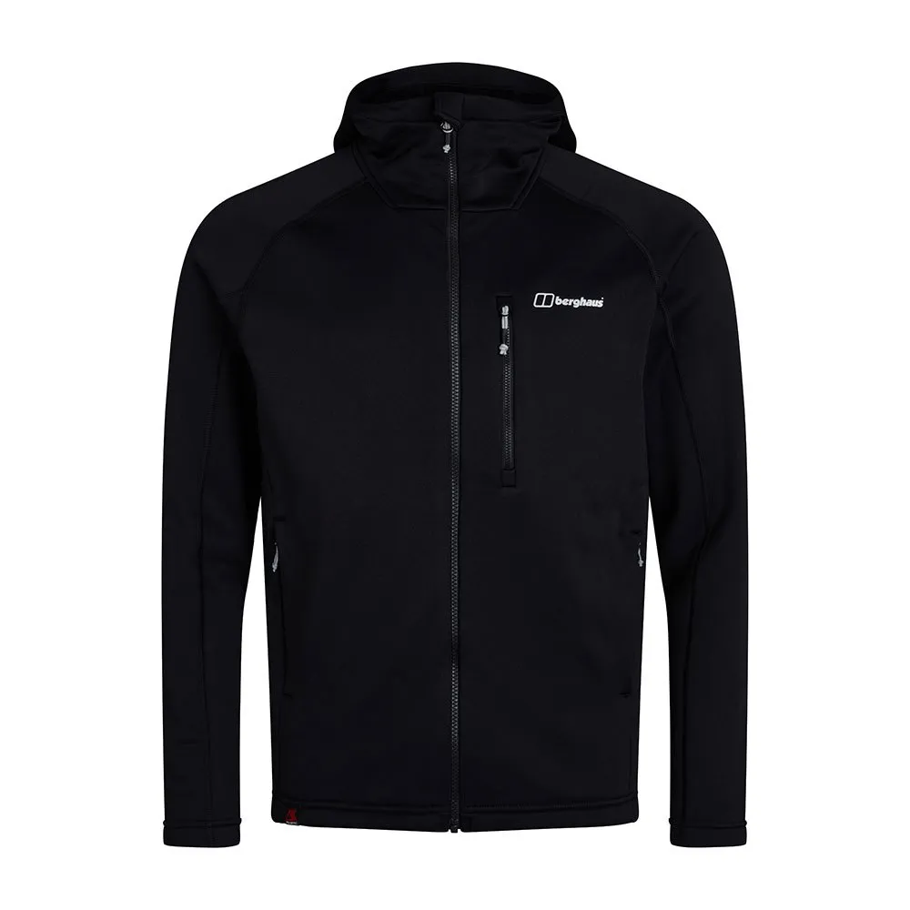 Berghaus Carnot Fleecejakke Med Hette, Black / black Berghaus Carnot Fleecejakke Med Hette, Black / black