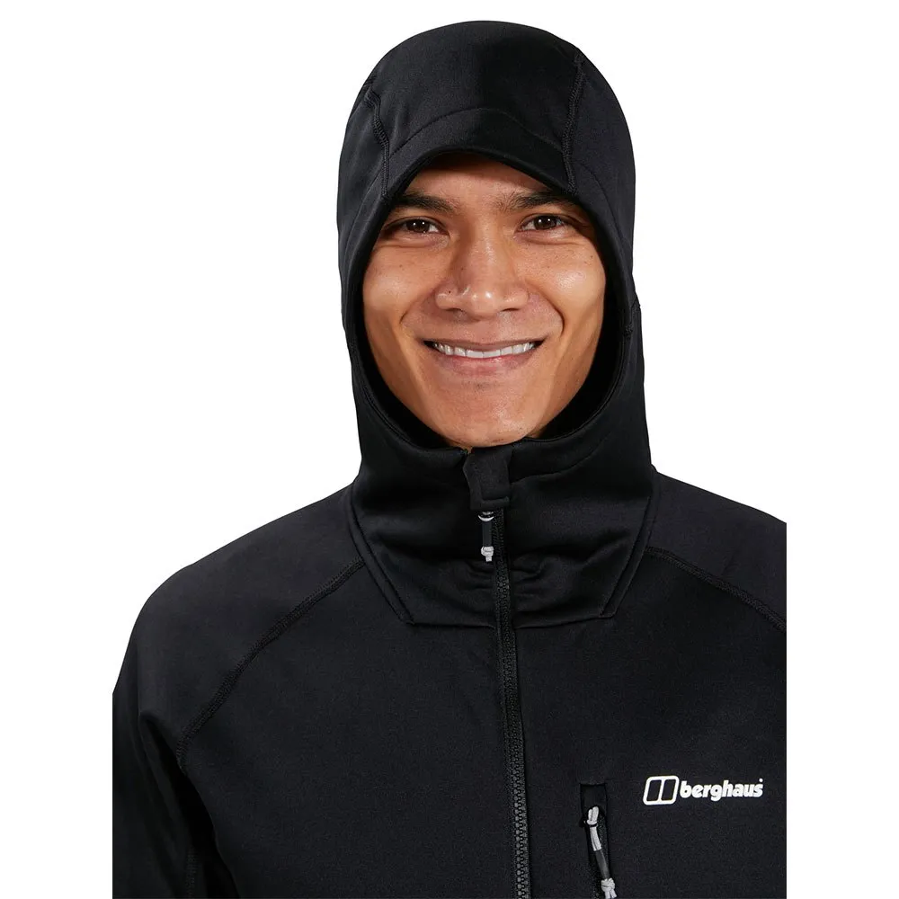 Berghaus Carnot Fleecejakke Med Hette, Black / black Berghaus Carnot Fleecejakke Med Hette, Black / black