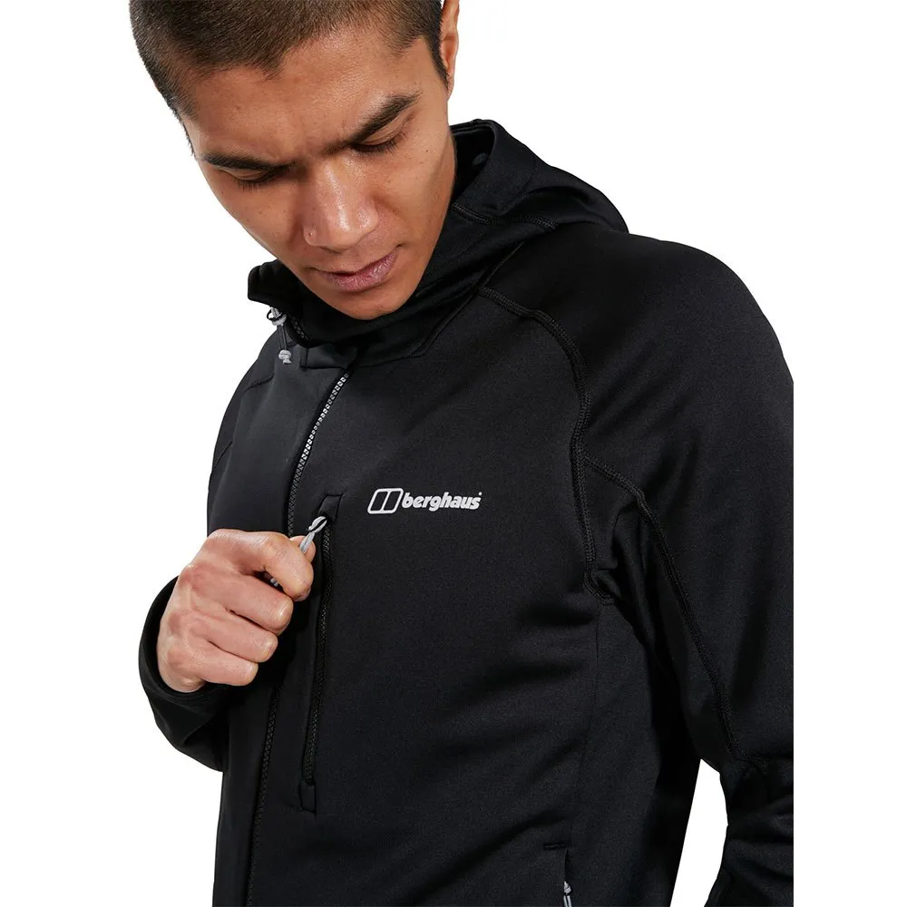 Berghaus Carnot Fleecejakke Med Hette, Black / black Berghaus Carnot Fleecejakke Med Hette, Black / black