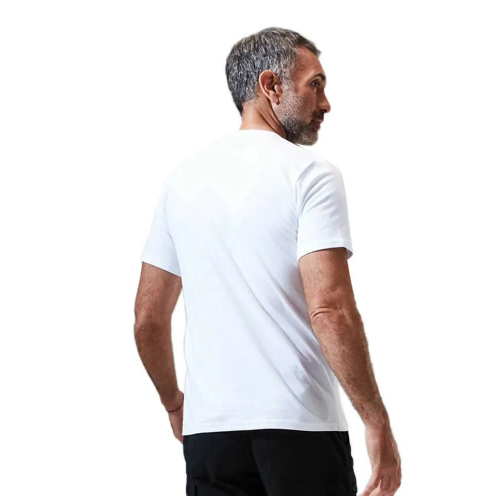 Berghaus Grey Fangs Peak Kortarmet T-skjorte, Pure white