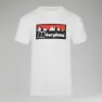 Berghaus Grey Fangs Peak Kortarmet T-skjorte, Pure white