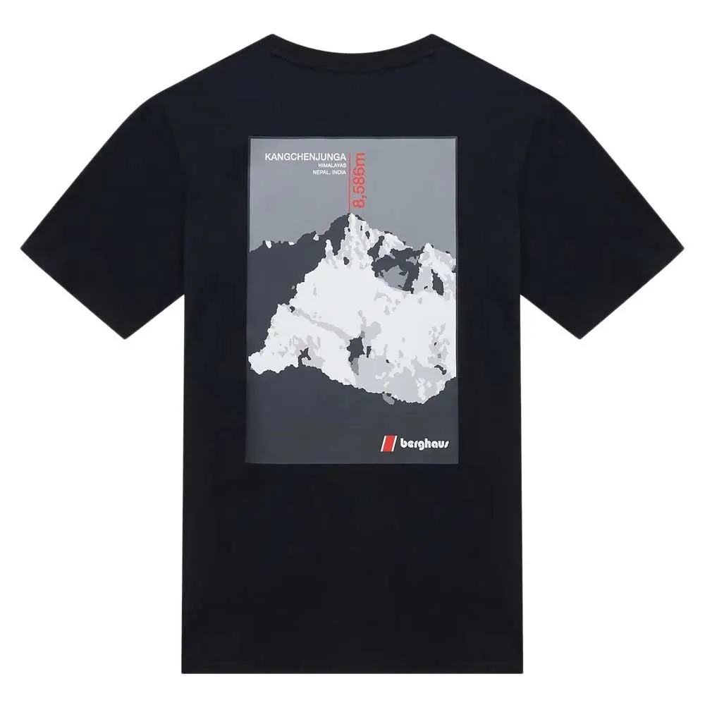 Berghaus Kanchenjunga Static Kortarmet T-skjorte, Black / black
