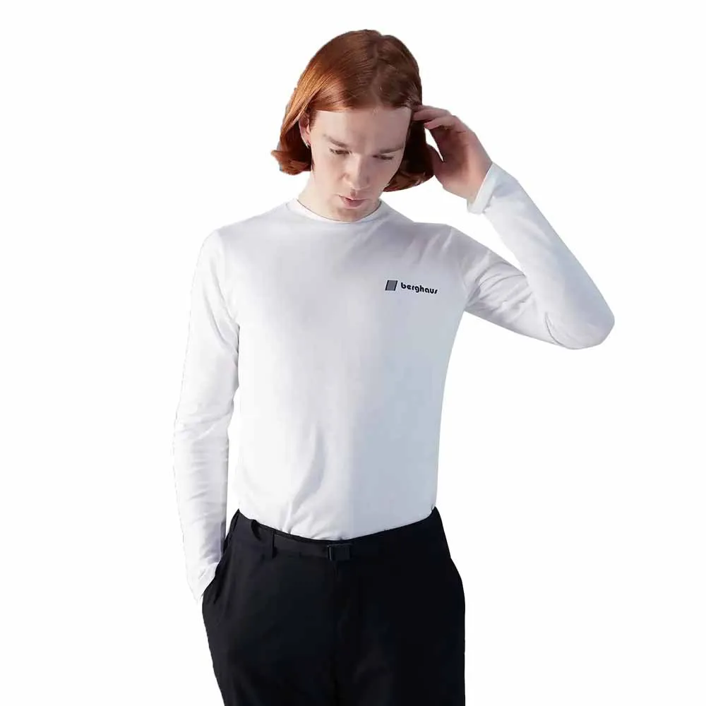 Berghaus Kanchenjunga Static Langarmet T-skjorte, Pure white