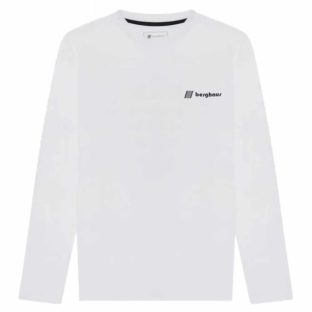 Berghaus Kanchenjunga Static Langarmet T-skjorte, Pure white