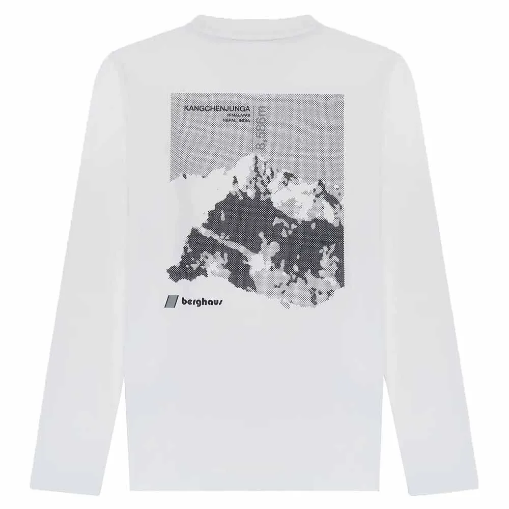 Berghaus Kanchenjunga Static Langarmet T-skjorte, Pure white